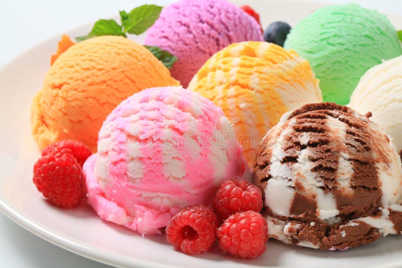 Helado clasificado fotografía de archivo libre de regalías Helado clasificado fotografía de archivo libre de regalías