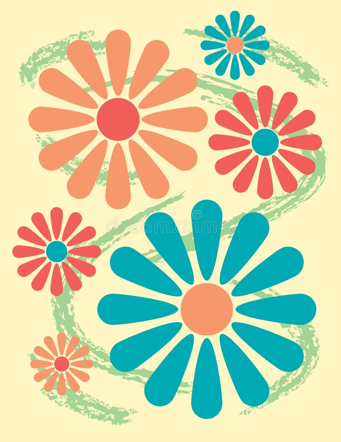 Helder BloemenOntwerp stock illustratie Helder BloemenOntwerp stock illustratie