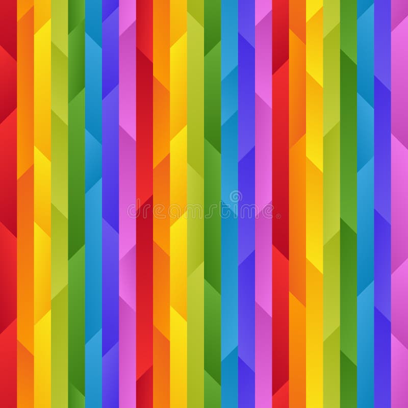 Bright Striped Rainbow Seamless Pattern of Simple Gradient Asymmetric Geometric Shapes. .Universal Abstract Continuous Background of Stripes of Eight Colors. Bright Striped Rainbow Seamless Pattern of Simple Gradient Asymmetric Geometric Shapes. .Universal Abstract Continuous Background of Stripes of Eight Colors