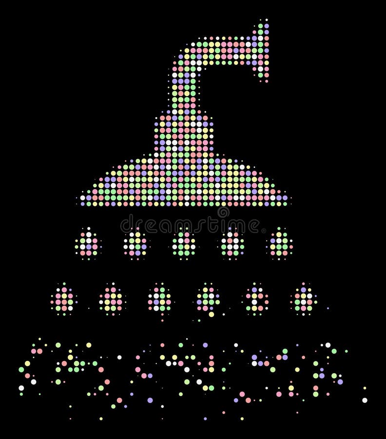 Helder Opgelost Halftone de Douchepictogram van Pixelated royalty-vrije illustratie Helder Opgelost Halftone de Douchepictogram van Pixelated royalty-vrije illustratie