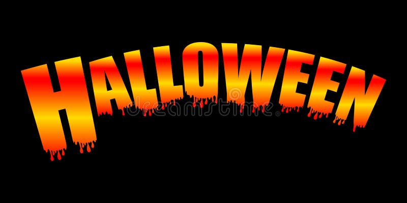 Heldere die de tekstbanner van neonhalloween op zwarte achtergrond wordt geïsoleerd Vector vector illustratie Heldere die de tekstbanner van neonhalloween op zwarte achtergrond wordt geïsoleerd Vector vector illustratie
