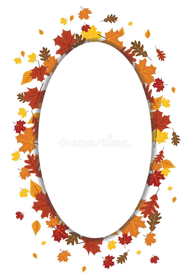 Heldere Illustratie 1 van Dalingsautumn leaves vertical oval vector vector illustratie Heldere Illustratie 1 van Dalingsautumn leaves vertical oval vector vector illustratie