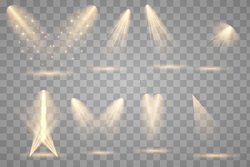 Heldere verlichting met schijnwerpers royalty-vrije illustratie Heldere verlichting met schijnwerpers royalty-vrije illustratie