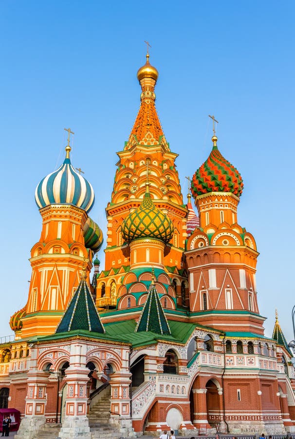 Helgon Basil Cathedral i röd fyrkant av Moskva arkivfoto Helgon Basil Cathedral i röd fyrkant av Moskva arkivfoto