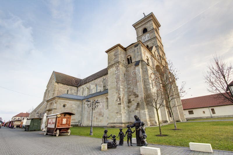 Helgon Michael Cathedral i Alba Iulia arkivbilder Helgon Michael Cathedral i Alba Iulia arkivbilder