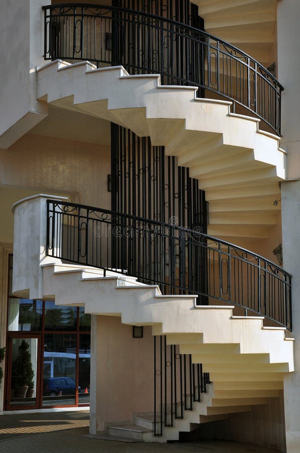 Helical stairs duo