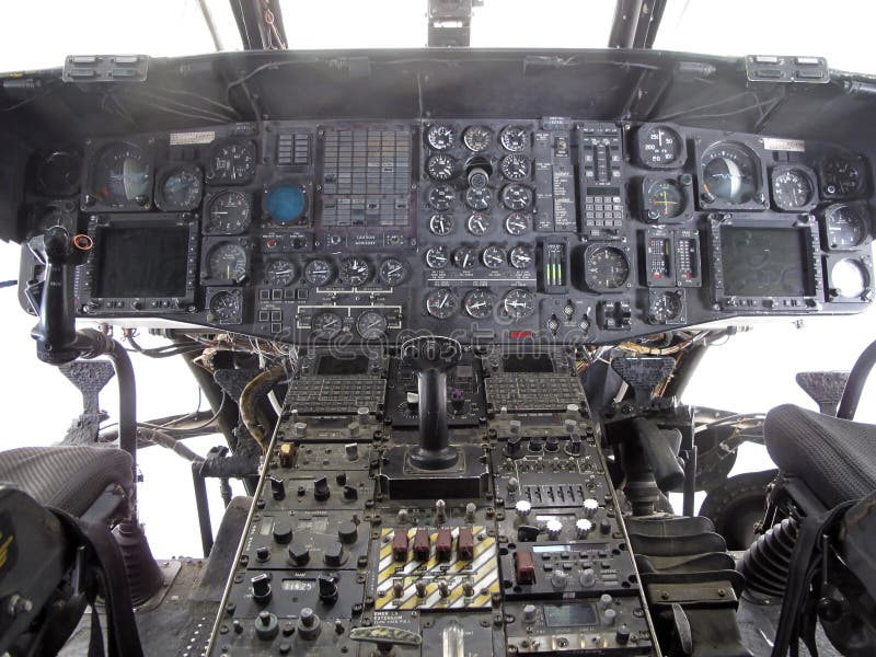 Helicopter Cockpit royalty free stock image