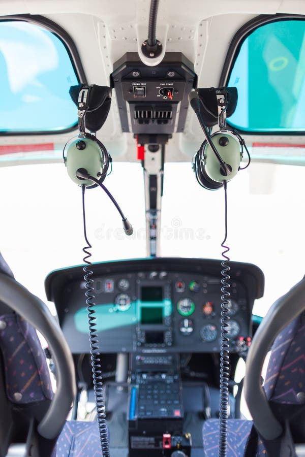 Helicopter cockpit royalty free stock photos