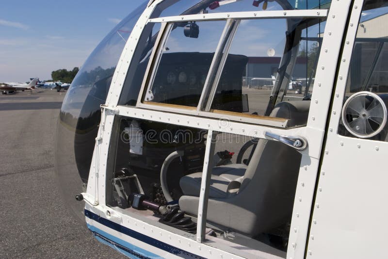Helicopter cockpit royalty free stock photography