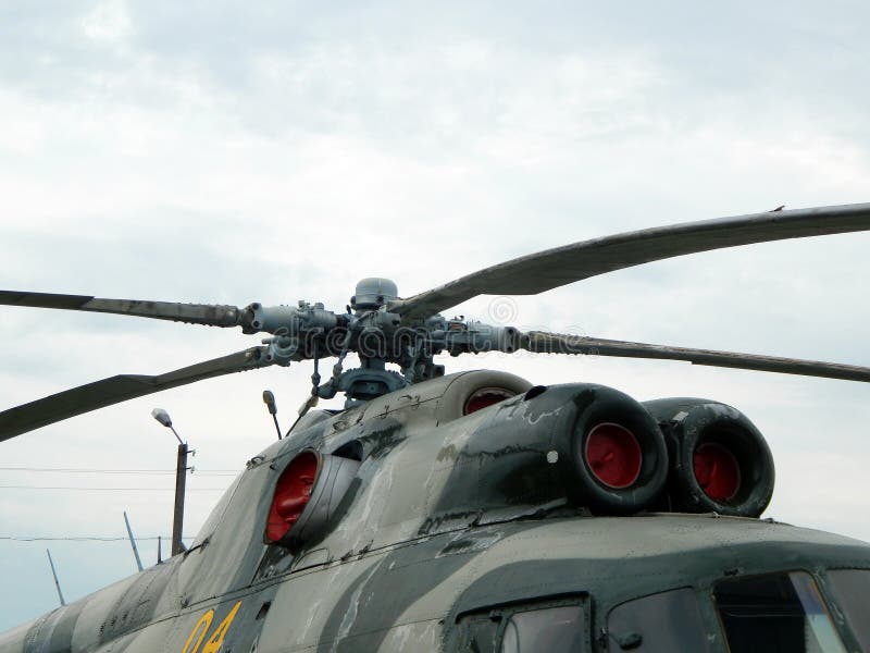 Helicopter Engine Propellers Air Stock Image Image of rotor, pilot