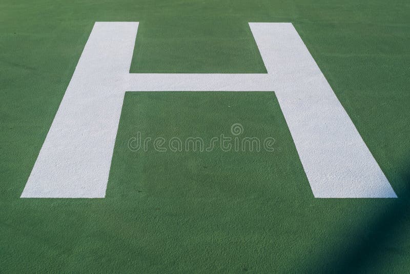 Helicopter Pad stock image. Image of heliport, cloud 100399435