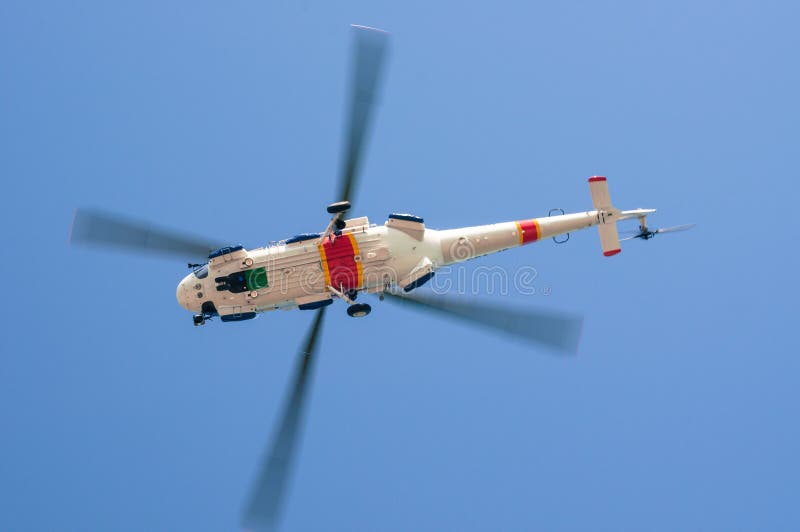 Helicopter. Bottom view stock photo. Image of doctor 61740450