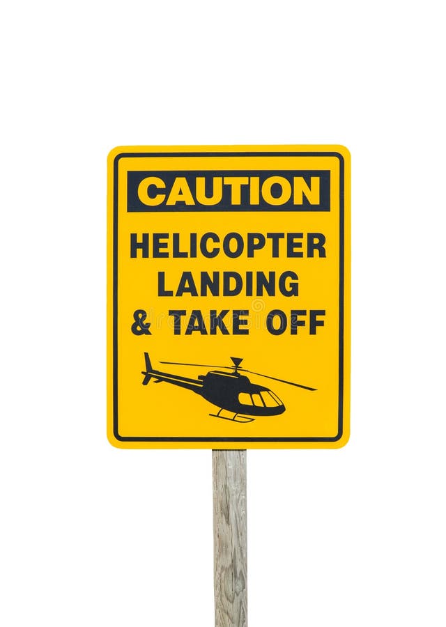 Helicopter warning sign stock photo. Image of warning 168302598