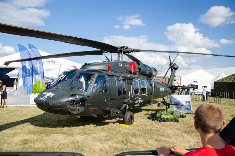 Helicóptero de Radom do festival aéreo imagem de stock Helicóptero de Radom do festival aéreo imagem de stock