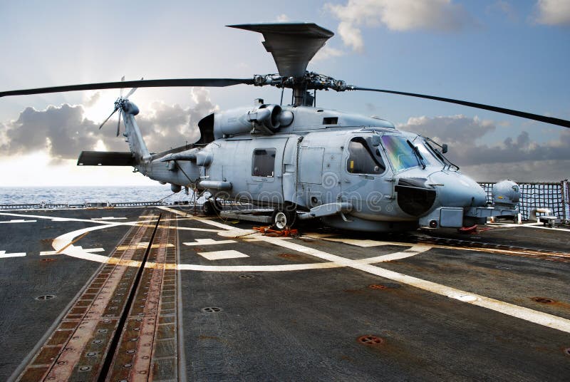 Helicóptero del rescate de la marina