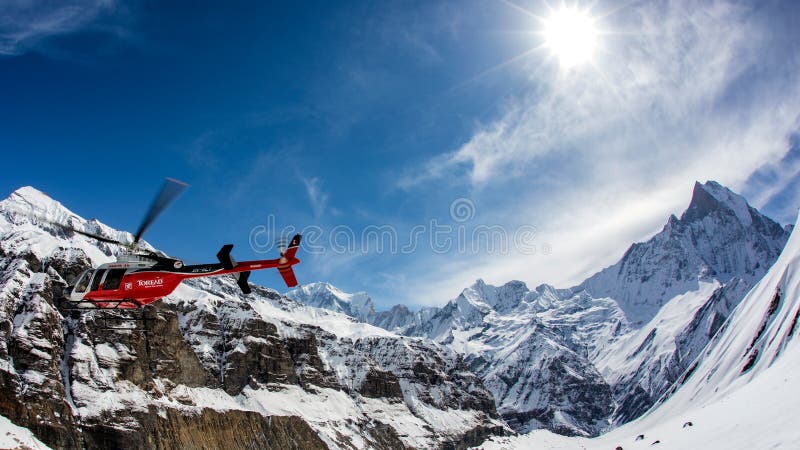 Helikopter i Himalaya