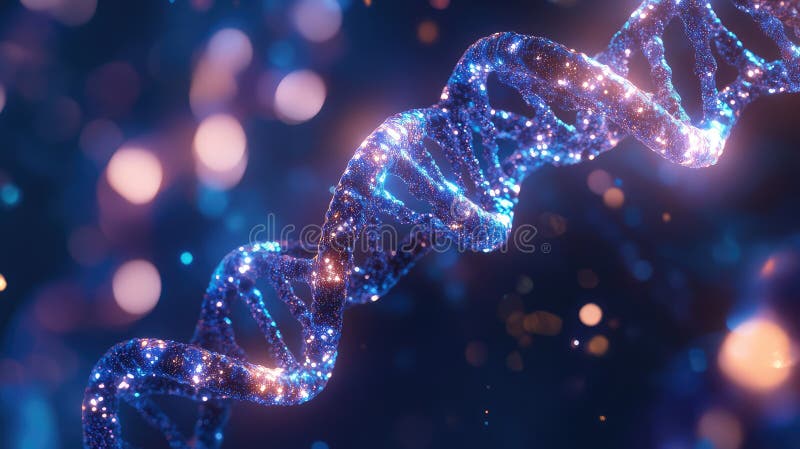 Helix animating DNA strand vector illustration