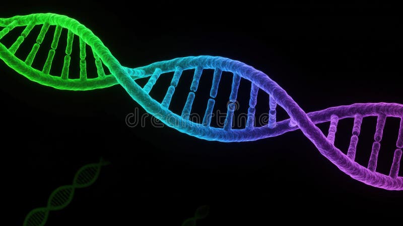 Helix DNA arcobaleno illustrazione vettoriale