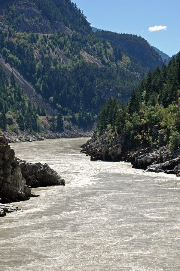 River flowing through valley