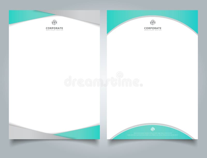 Abstract creative letterhead design template light blue color geometric triangle and curve shape overlay on white background. Vector illustration. Abstract creative letterhead design template light blue color geometric triangle and curve shape overlay on white background. Vector illustration