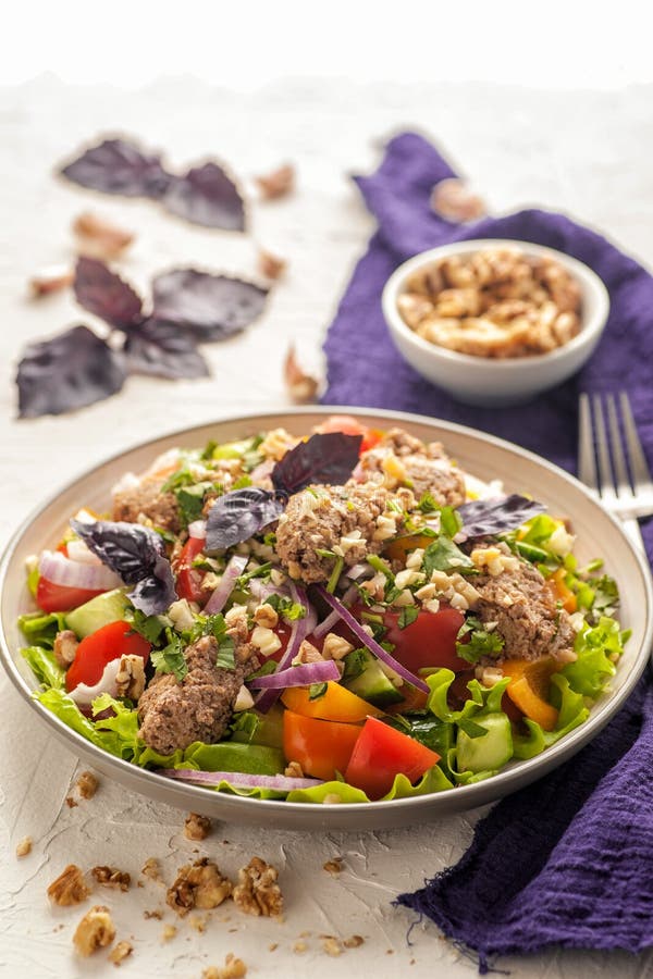 Heller Gemüsesalat stockbild Heller Gemüsesalat stockbild