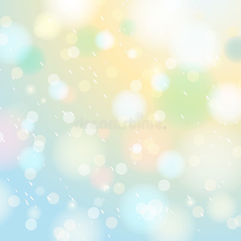 Heller Glanzhintergrund mit bokeh und Schneeflocken, Vektor lizenzfreie abbildung Heller Glanzhintergrund mit bokeh und Schneeflocken, Vektor lizenzfreie abbildung