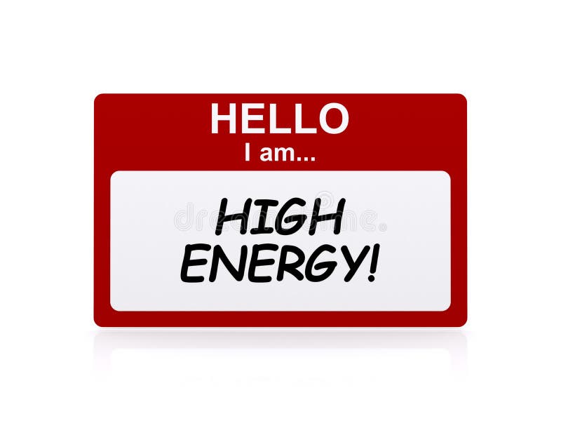 Hello i am high energy stock illustration. Illustration of vigorous -  163936013