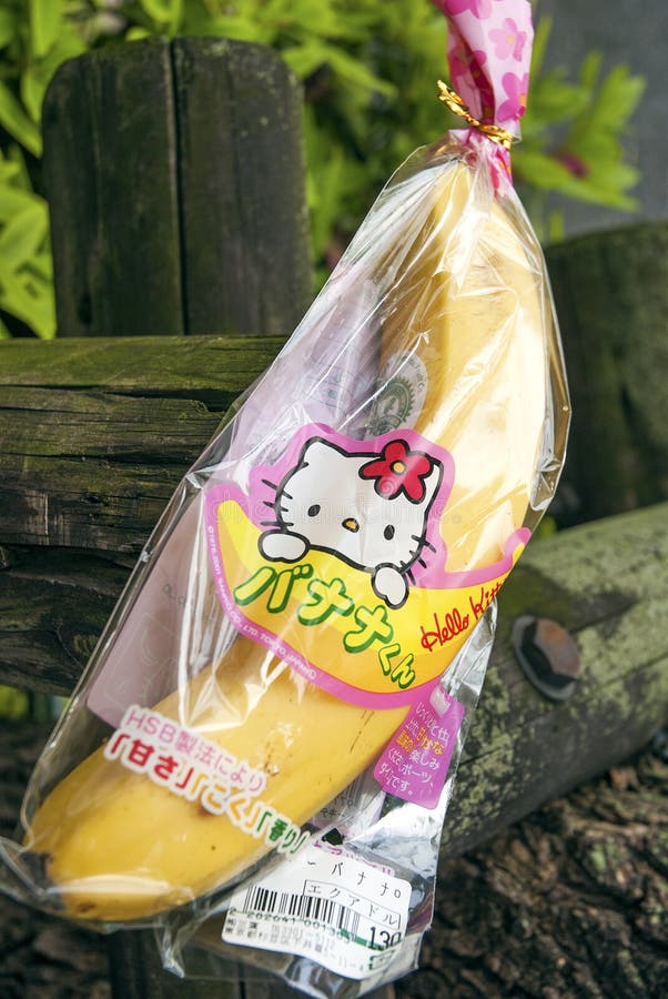 Hello Kitty Branded Banana in Japan Editorial Image Image of branded