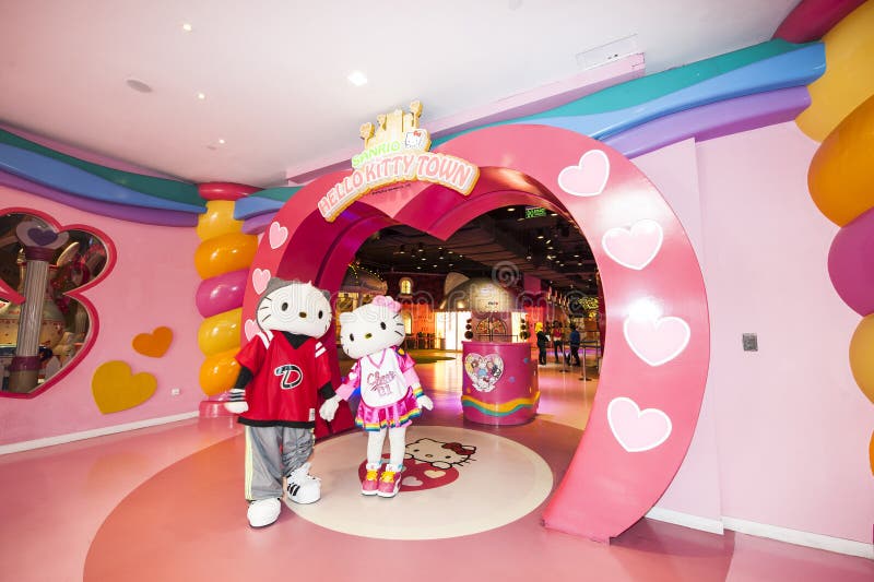 Hello Kitty brand merchandise at the Sanrio store in Times Square in New  York Stock Photo - Alamy