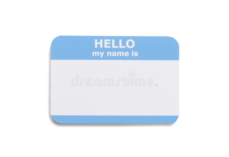 Hello Name Tag