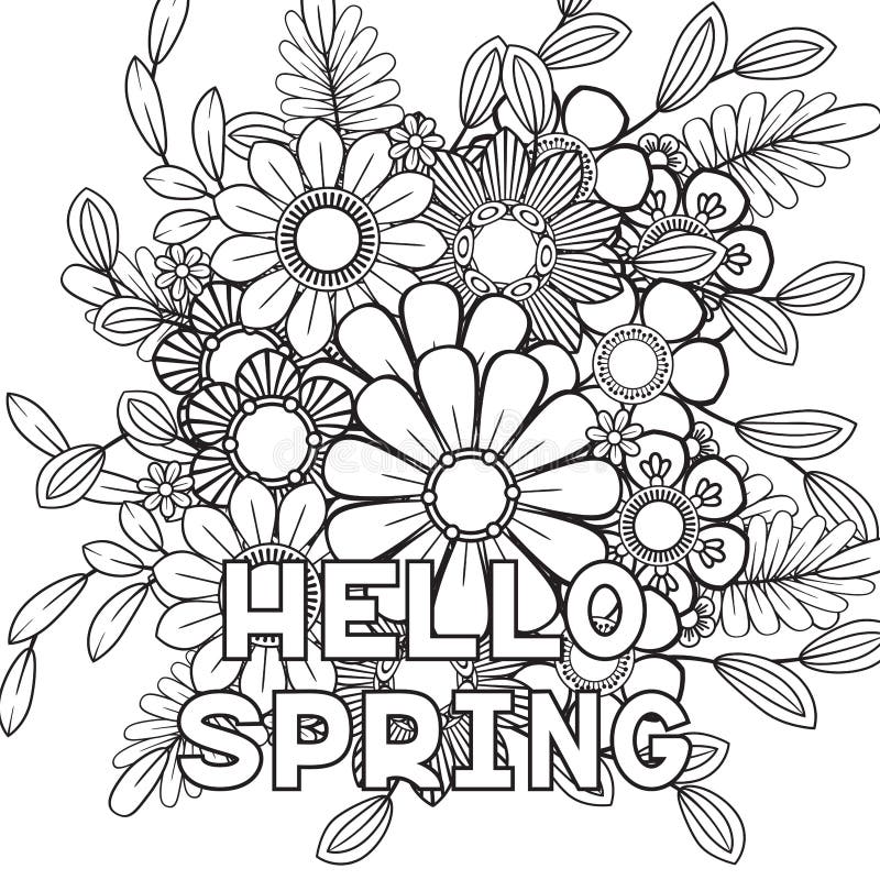 45+ Printable Spring Mandala Coloring Pages