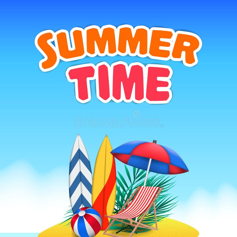 Hello Summer day travel holiday at tropical island tropical season landscape royalty free illustration Hello Summer day travel holiday at tropical island tropical season landscape royalty free illustration