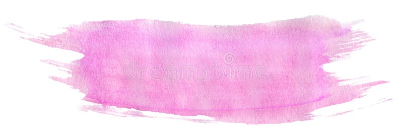 Hellrosa Aquarellanschlag mit Bürste ` s Beschaffenheit, handgemalte Illustration stock abbildung
