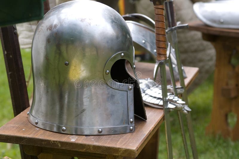 Helmet before the battle