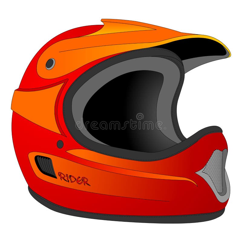 Helmet drawing stock illustration