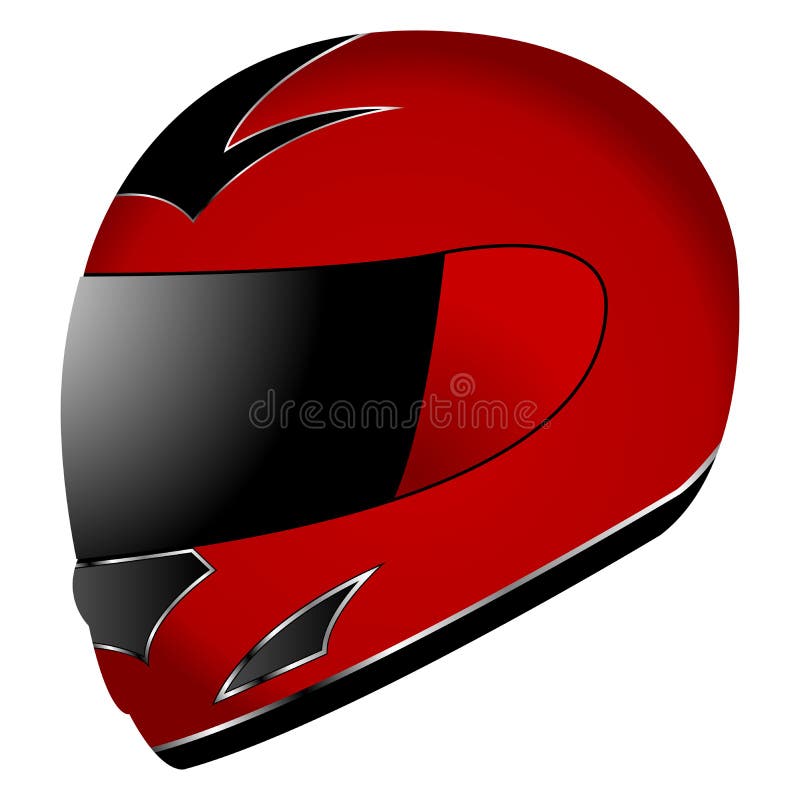 Helmet over white royalty free illustration