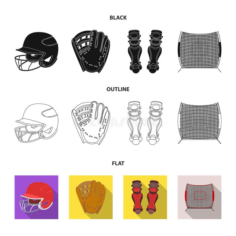 Helmet Protective, Knee Pads and Other Accessories. Baseball Set ...