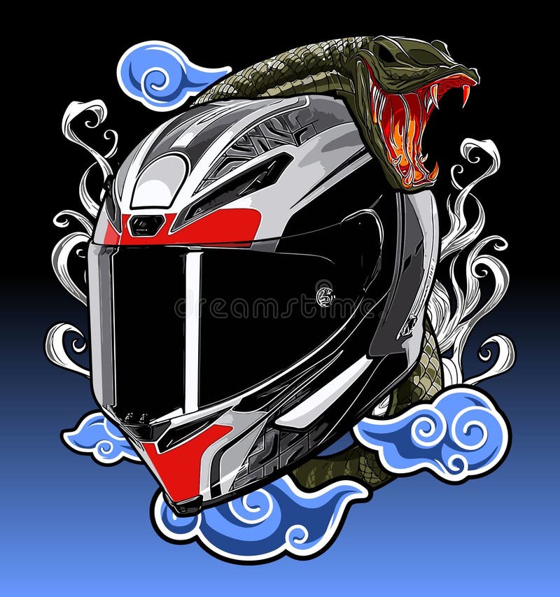 Helmet for Graphic Design Needs Stock Vector Illustration of comics