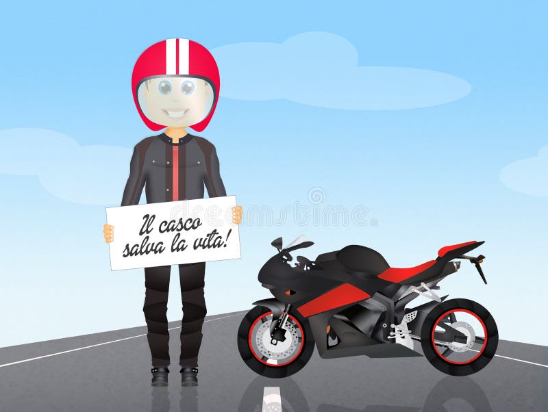 Helmets save lives stock illustration. Illustration of helmet 78992763