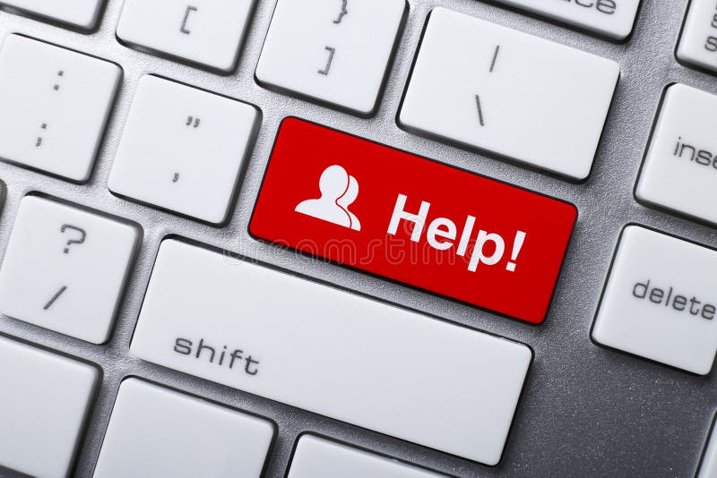 Help Button On Keyboard royalty free stock photography Help Button On Keyboard royalty free stock photography