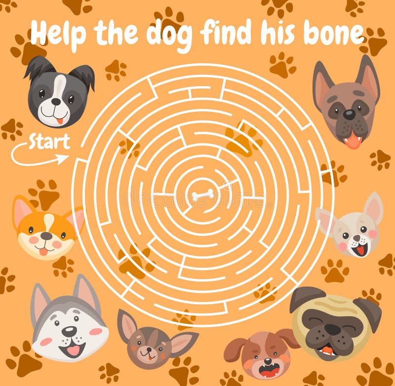 https://thumbs.dreamstime.com/b/help-dog-find-bone-labyrinth-maze-game-kids-board-riddle-vector-boardgame-round-path-start-finish-puppies-cartoon-222859443.jpg