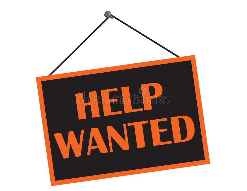 Help Wanted vector illustration