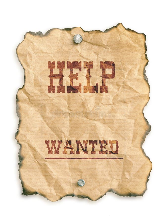 Help wanted stock illustration