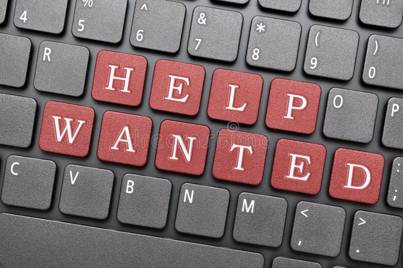 Help wanted stock illustration
