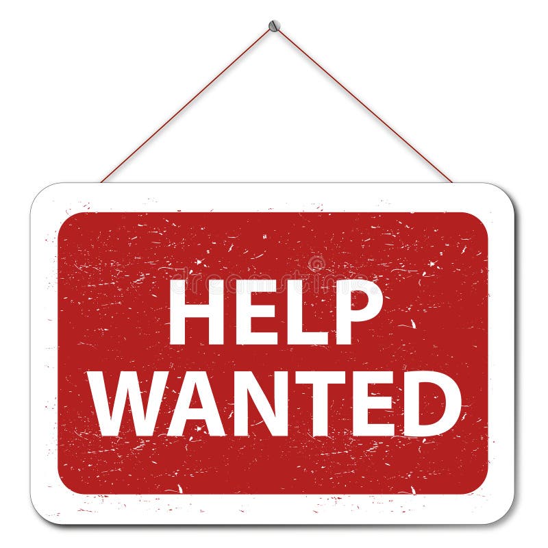 Help wanted royalty free illustration