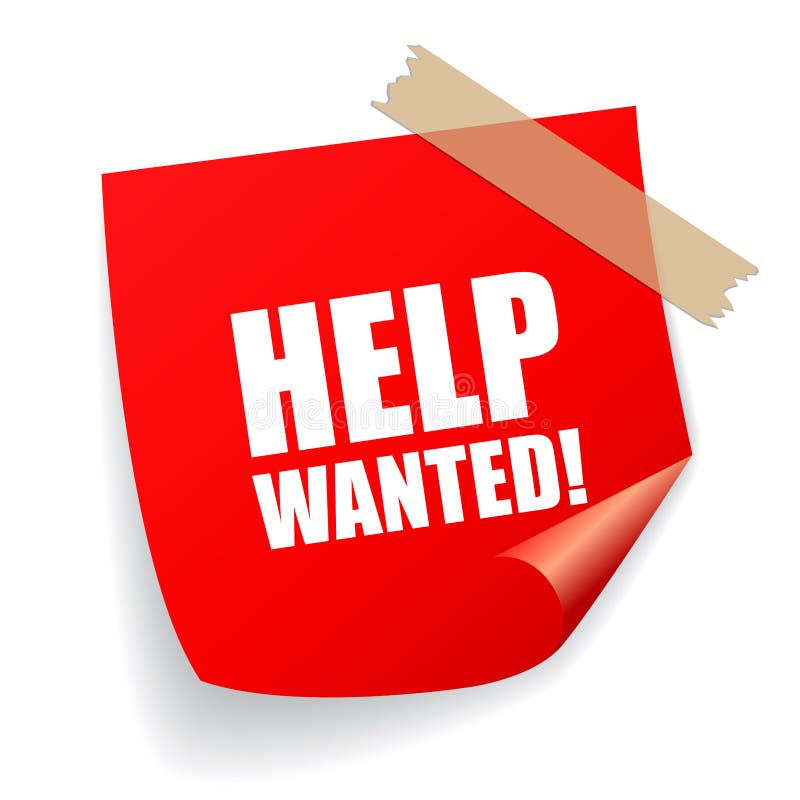Help wanted stock illustration