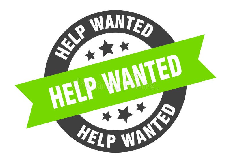 Help wanted sign stock illustration