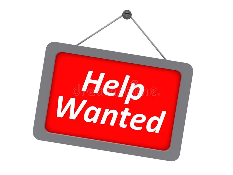 Help wanted sign vector illustration