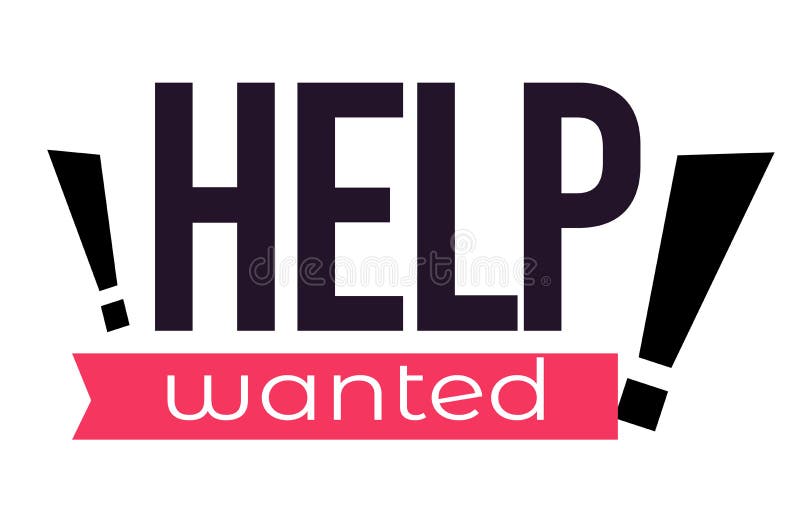 Help wanted sign isolated icon, hiring personnel vector illustration