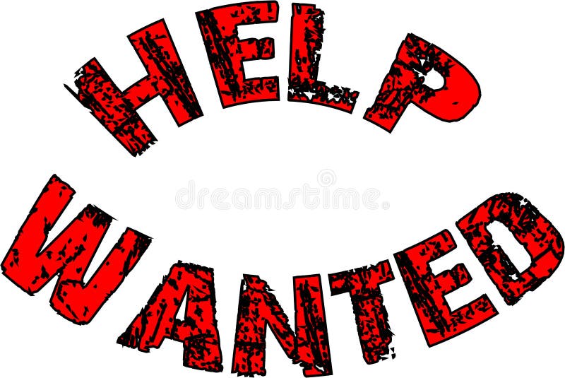 Help Wanted Text Sign Illustration Stock Vector Illustration of signs